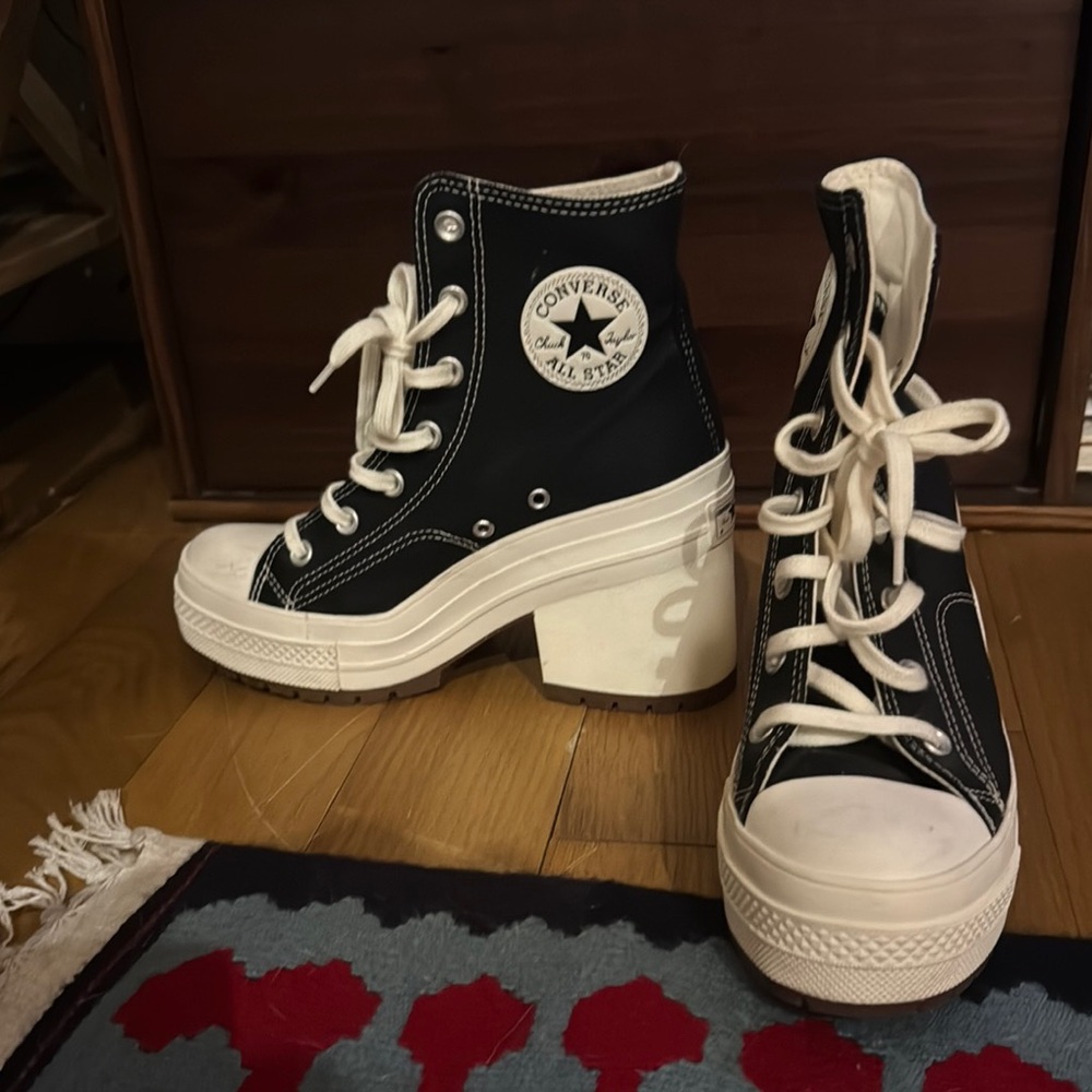 Converse Women's Black High-Top Platform Sneakers